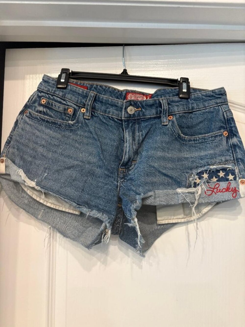 Lucky Legend Festival Denim Cutoff Shorts